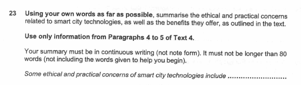Fairfield Methodist Sec 4 Prelim 2024 Summary Question